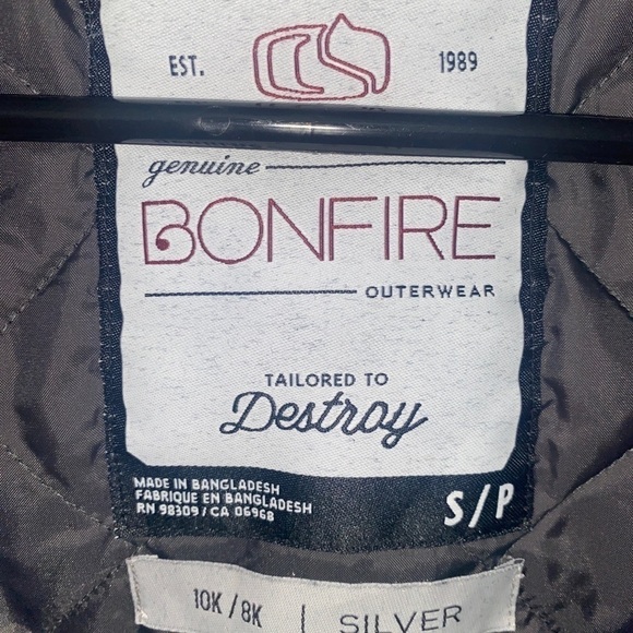 Bonfire Snow Jacket size small Black - Picture 3 of 5